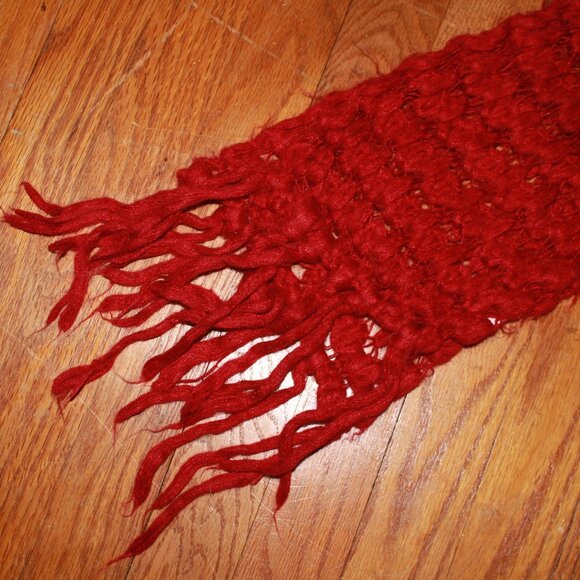 Unknown Brand Handknit Crochet Scarf - Picture 4 of 6